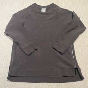 Varley manning sweatshirt - dark grey medium sweatshirt with zipper side